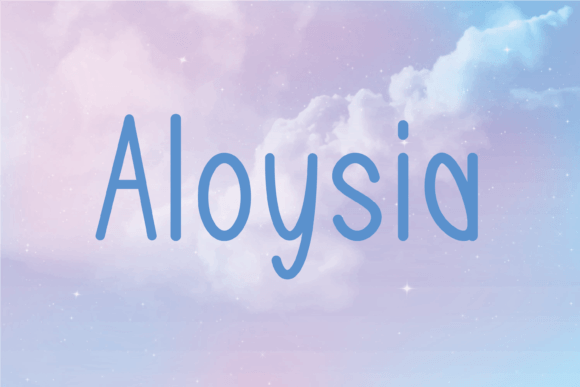 Aloysia: A Friendly Handwritten Font