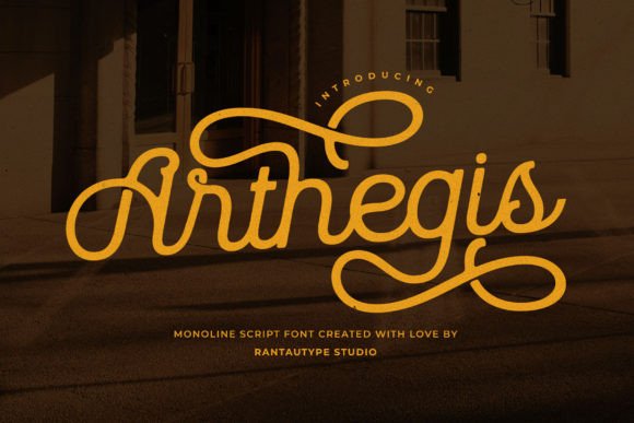 Arthegis: A Magical Script Font