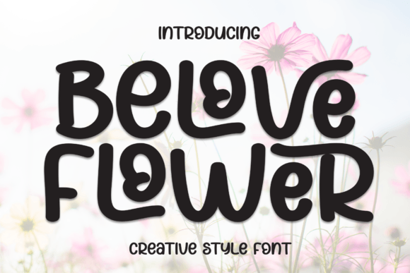 Belove Flower Font for Creative Makers