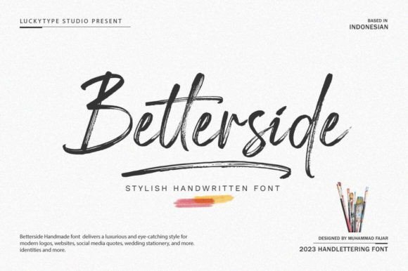 Betterside: A Fancy Font for Creative Campaigns