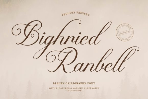 Bighried Ranbell: A Luxurious Script Font