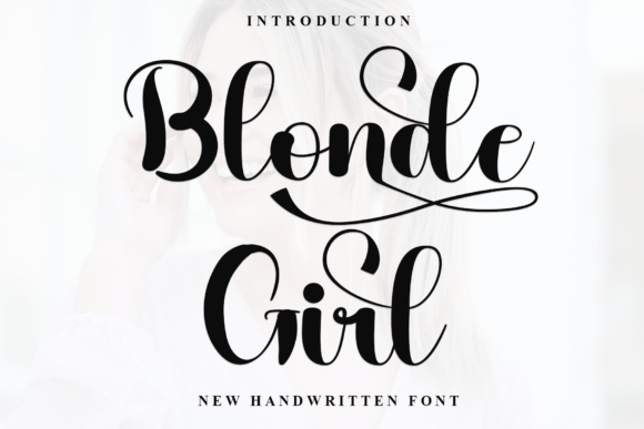 Blonde Girl Font: Elegant and Easy to Use