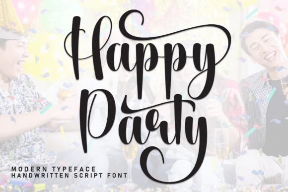 Happy Party Font for Creative Projects