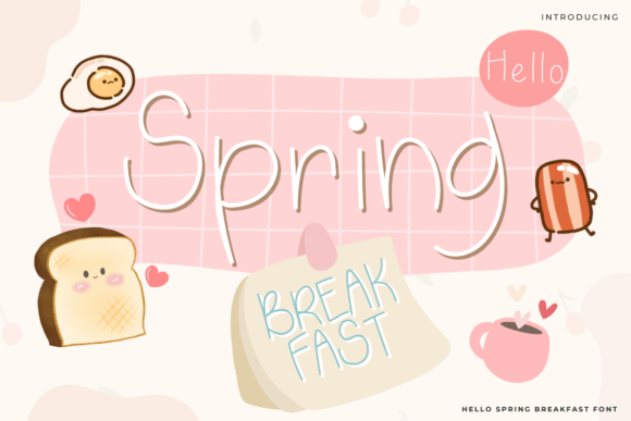 Hello Spring Breakfast Font