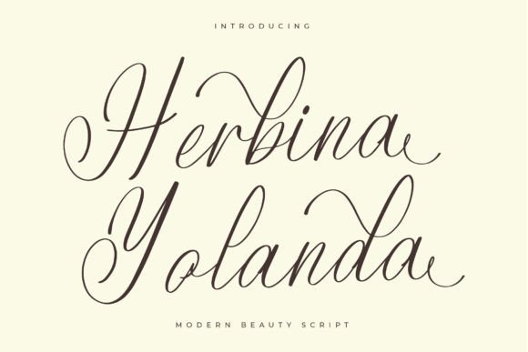 Herbina Yolanda: A Luxurious Script Font
