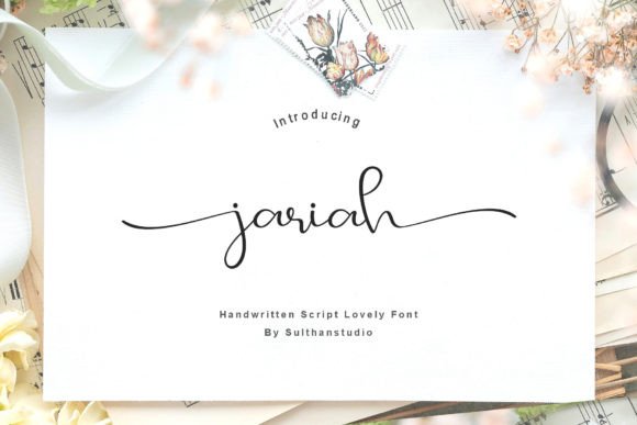 Jariah: A Luxurious Handwritten Font