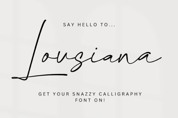 Lousiana Font for Web Design