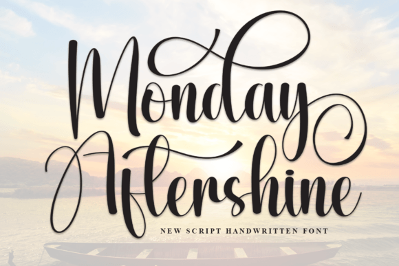 Monday Aftershine: A Handwritten Font for Calm Design