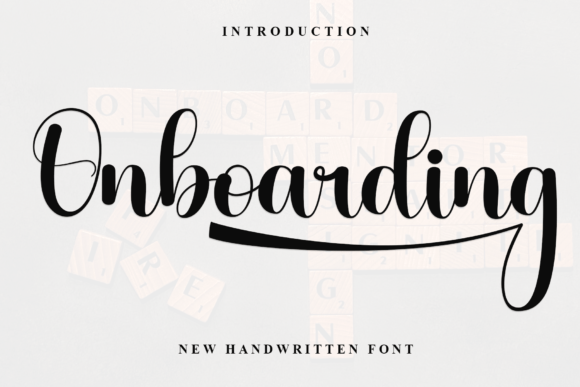 Onboarding Font: Modern Handwritten Style