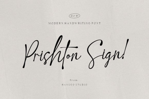 Prishton Sign: A Font for Creative Web Design