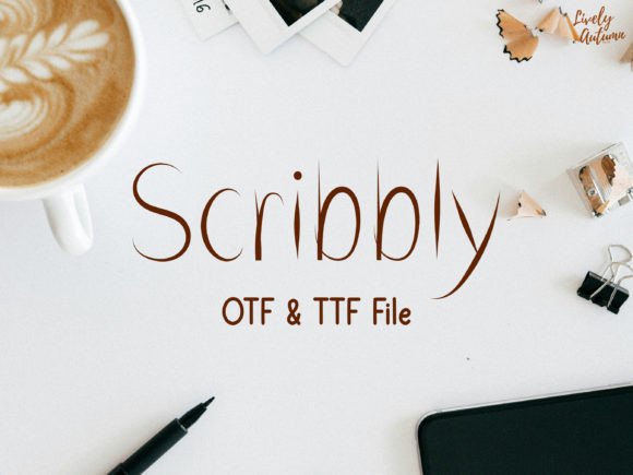 Scribbly: A Cute Handwritten Font