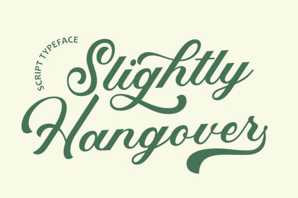 Slightly Hangover: A Warm, Playful Font for Creative Projects