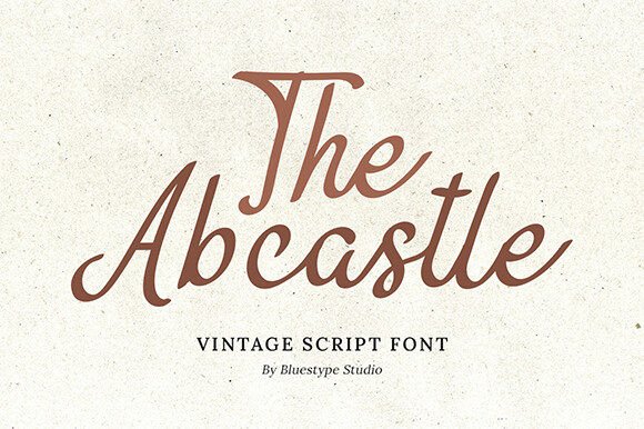 The Abcastle Font: Vintage Script with Elegant Flair
